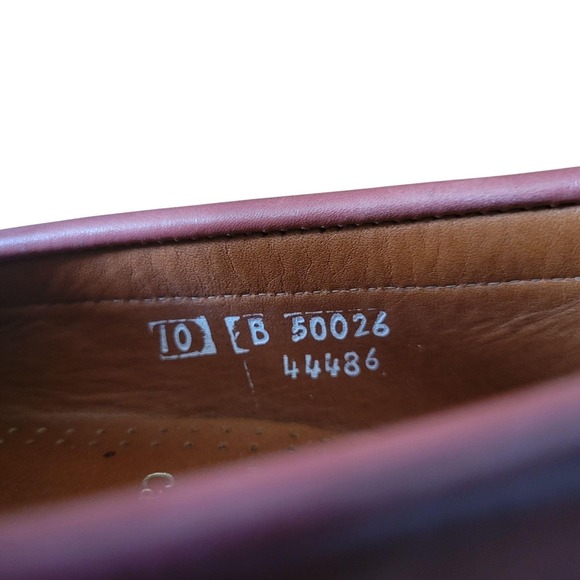 Allen Edmonds CAVANAUGH‎ Oxblood Leather Pinch Penny Classic Loafers 10B USA main image 5